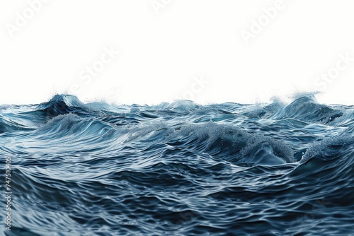 A picture of a large body of water with lots of waves. Can be used for marine-themed designs