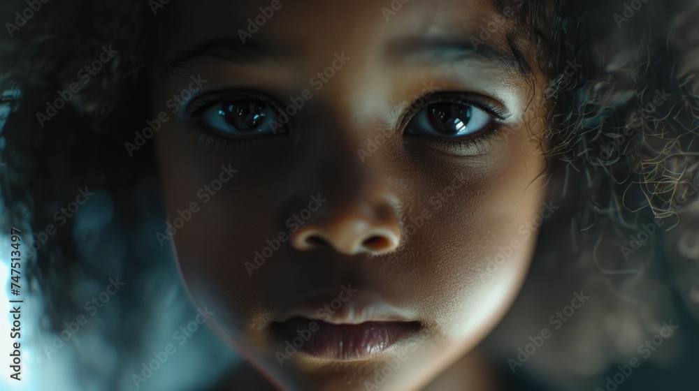 Close up of a child's face with striking blue eyes. Suitable for various projects Close up of a child's face with striking blue eyes. Suitable for various projects