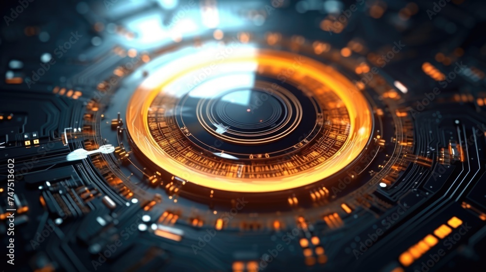 Detailed view of a computer circuit board. Ideal for technology concepts Detailed view of a computer circuit board. Ideal for technology concepts