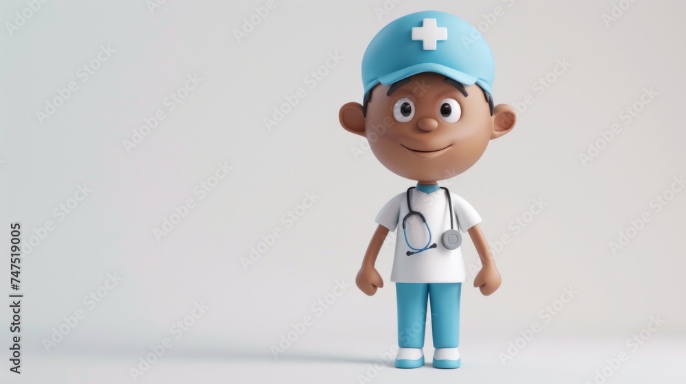 Plasticine doctor with stethoscope and stethoscope. Plasticine doctor with stethoscope and stethoscope.