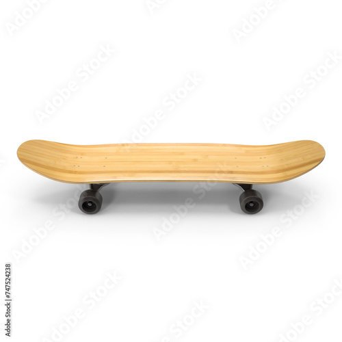 Bamboo Skull Skateboard