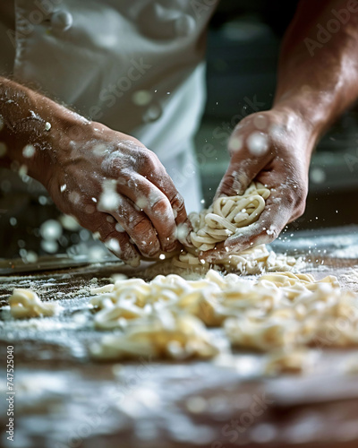 Close up of a chef's hands