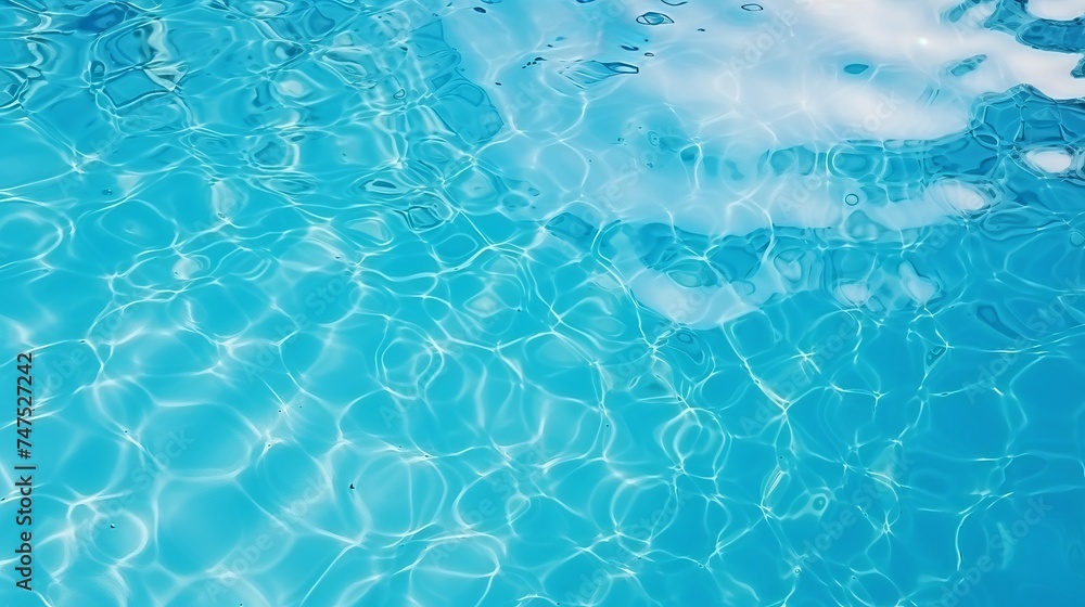 Surface of blue swimming pool,background of water in swimming pool Surface of blue swimming pool,background of water in swimming pool