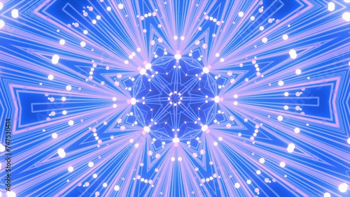 effektvolle futuristische dunkelblaue leuchtende synchrone 3D-Linien mit Verbindungspunkten, kreisrund, Mittelpunkt, techniches Design, Fraktal, Muster, Geraden, Verbindungen, Internet, System 