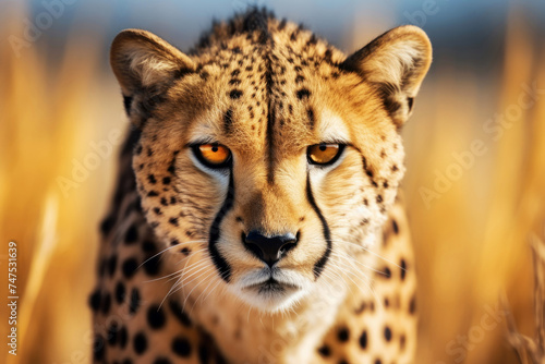 Piercing Gaze of a Wild Cheetah