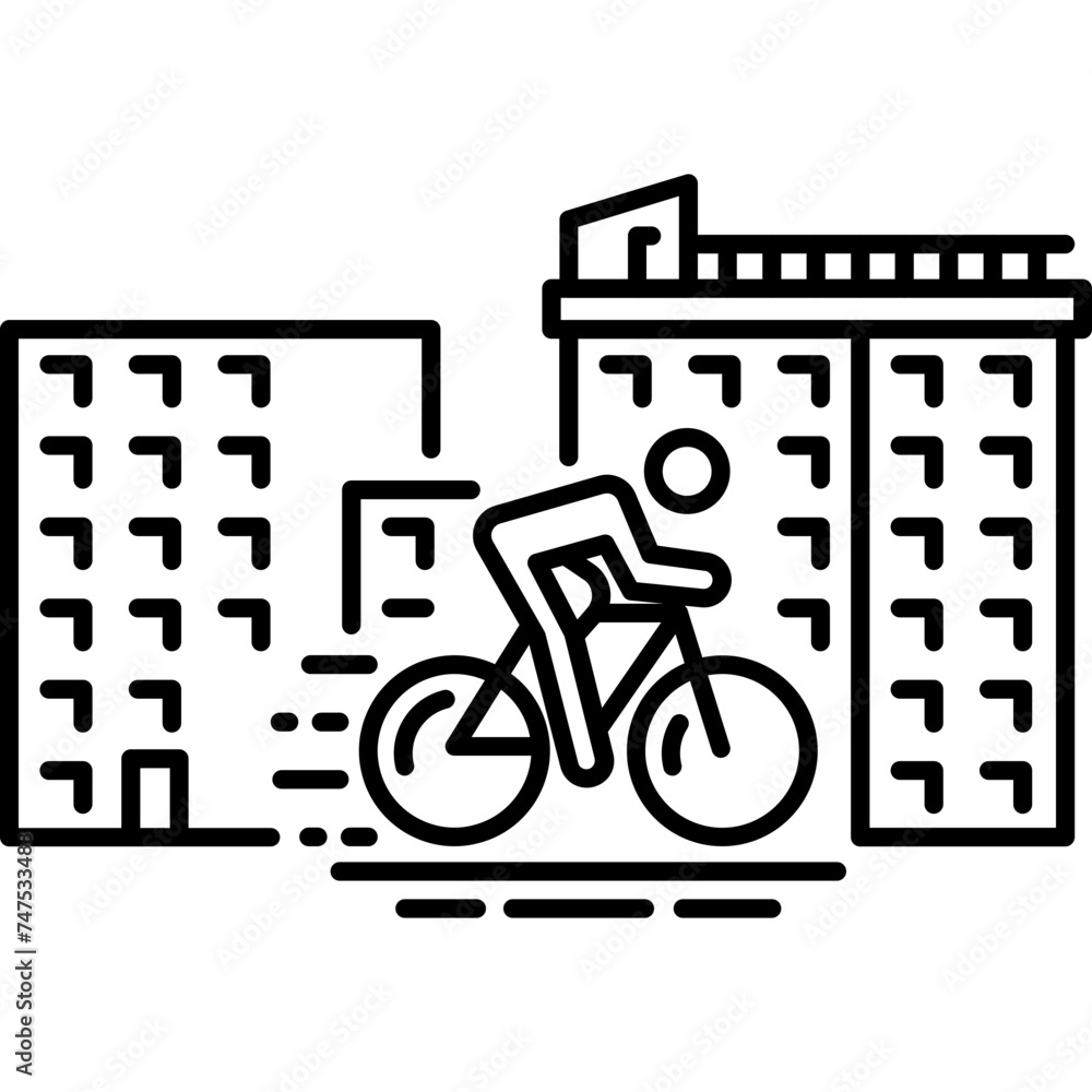 Bicycle Travel Icon Bicycle Travel Icon