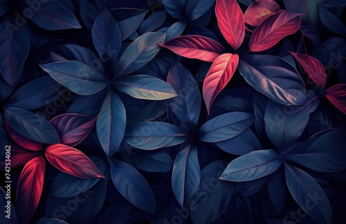 dark blue leaves