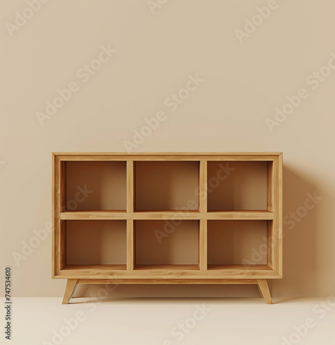 wooden shelf with shelves