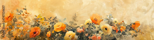 illustration of summer flowers