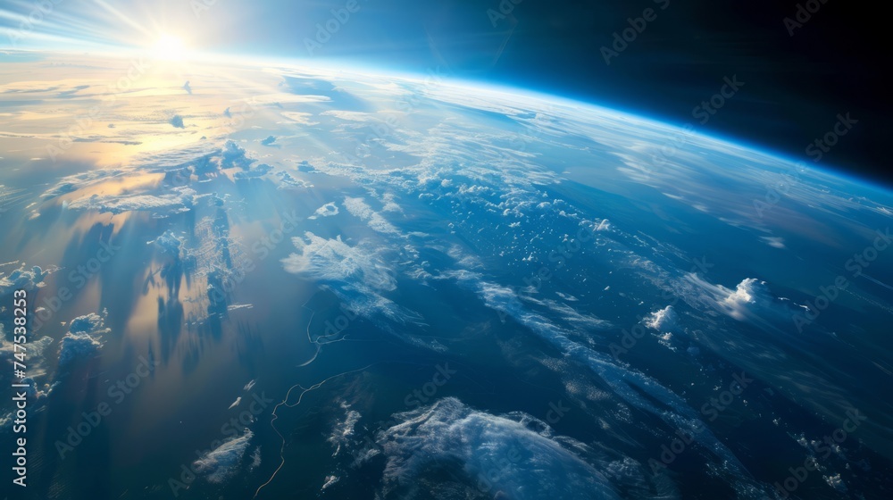 planet earth view from space. planet earth view from space.