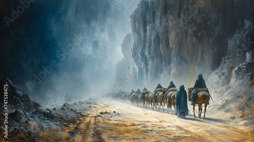 The “exodus” of the Israelites from Egypt photo