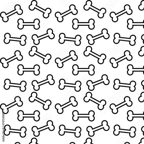 Dog Bones Pattern Vector