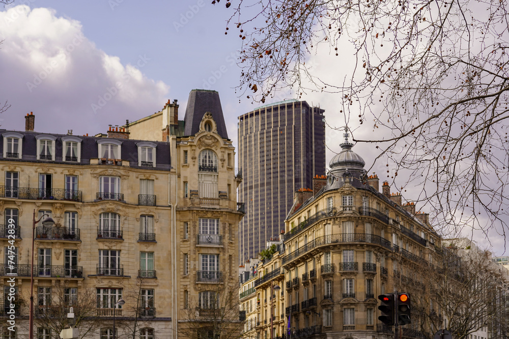 building facade from Paris , real estate