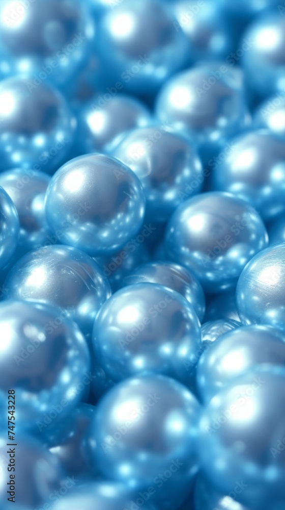 balls glossy pearl blue background. balls glossy pearl blue background.