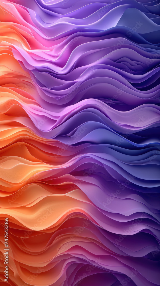 Abstract waves of vibrant orange, purple, and blue hues create a dynamic and fluid gradient texture. Abstract waves of vibrant orange, purple, and blue hues create a dynamic and fluid gradient texture.