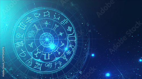 zodiac signs on the background of the starry sky icons