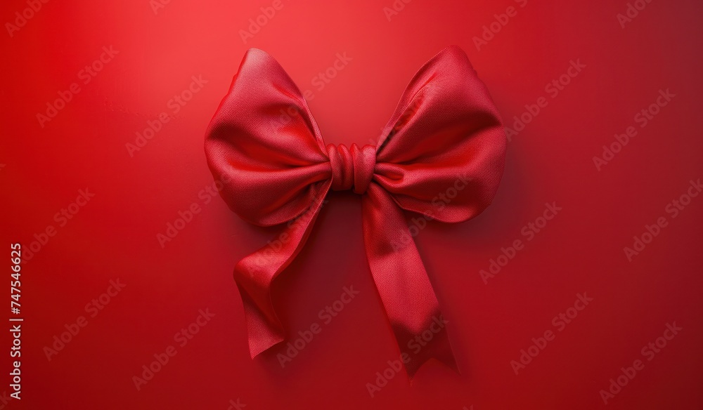 a red heart bow on a red background a red heart bow on a red background