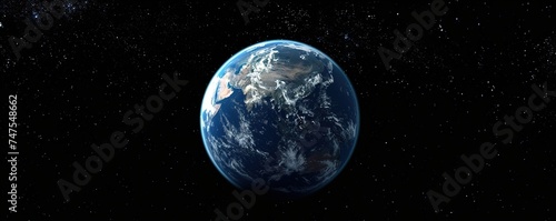 blue planet in space