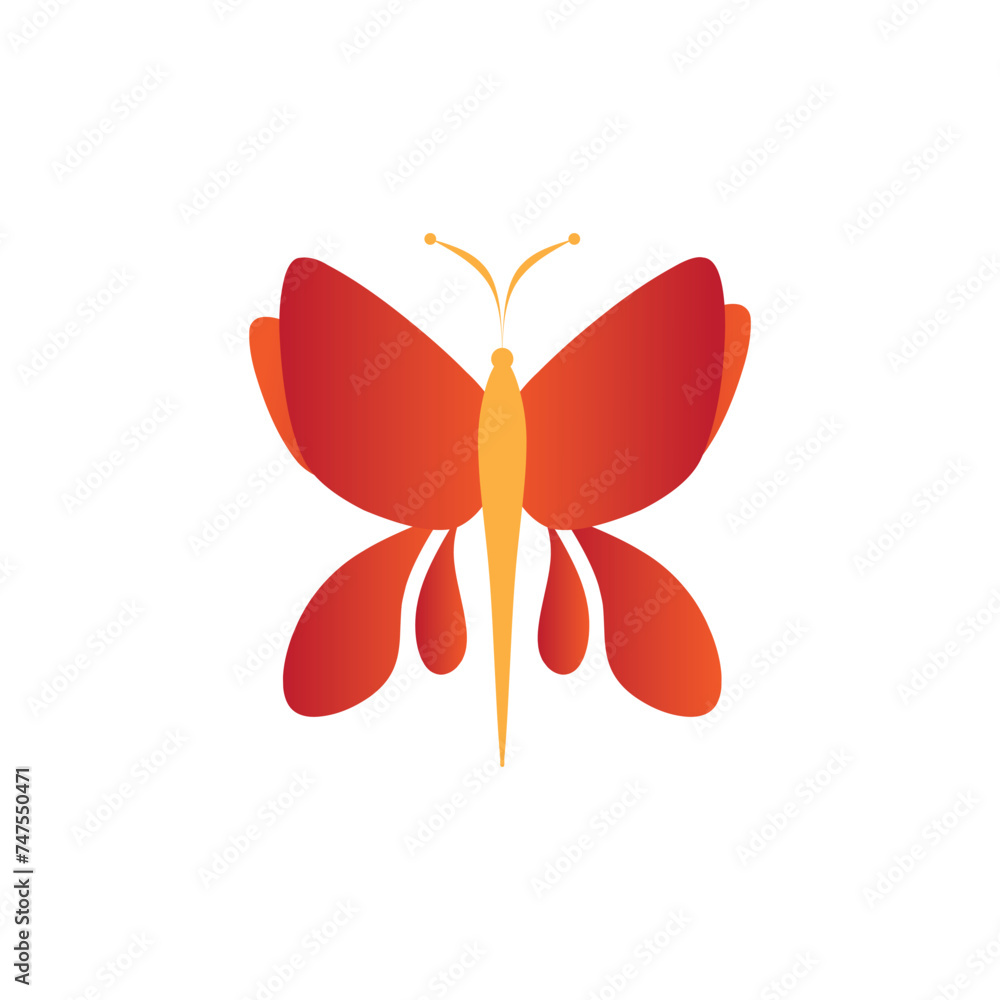 Fototapeta premium Butterfly icon