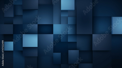 Blue geometric abstract background with triangles and lines