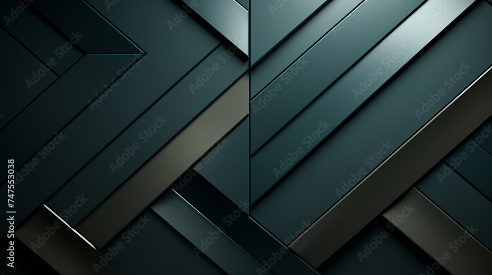 3D abstract background with green paper shapes. 3D abstract background with green paper shapes.