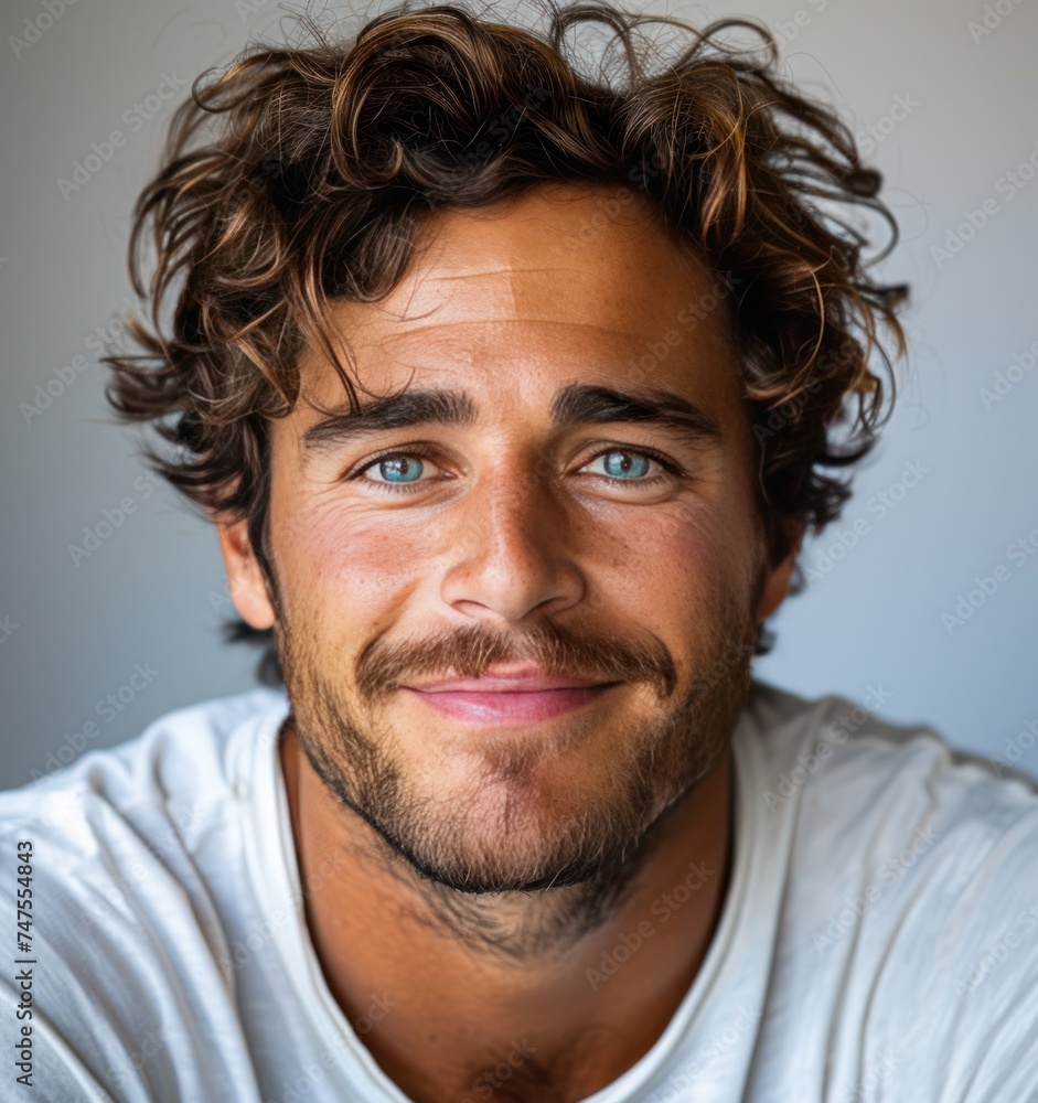 Fototapeta premium smiling person isolated on a white background