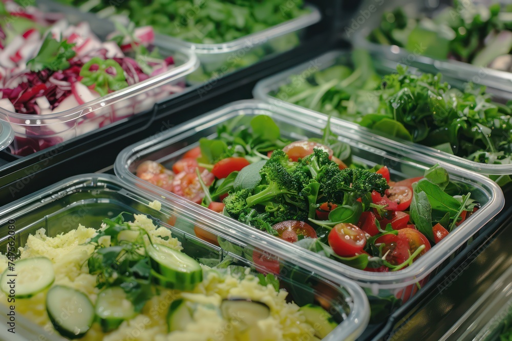 Serving breakfast buffet salad menu. Healthly food. Proper nutrition Serving breakfast buffet salad menu. Healthly food. Proper nutrition
