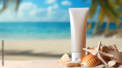 Cosmetic tube template mockup for branding, lotion, skin care, body care, shampoo cream and more