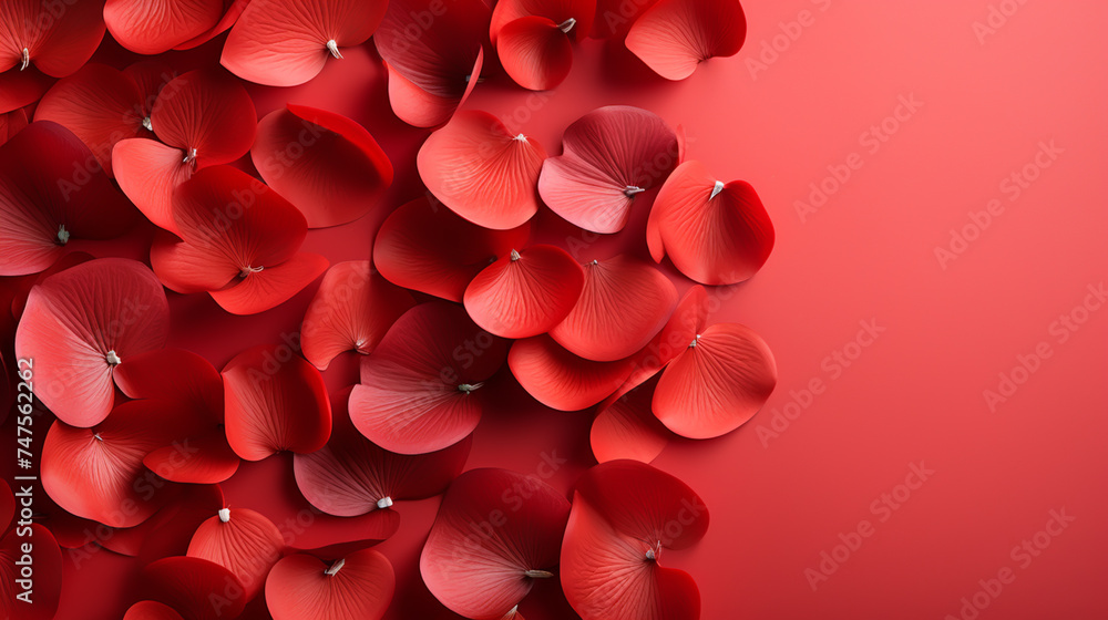 Colorful abstract background with red rose petals and red background. Colorful abstract background with red rose petals and red background.