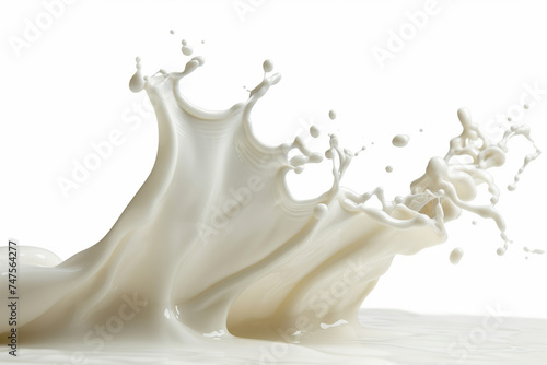 Milk white splash flow background