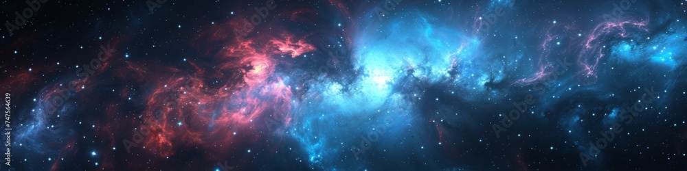 Obraz premium space landscape background.