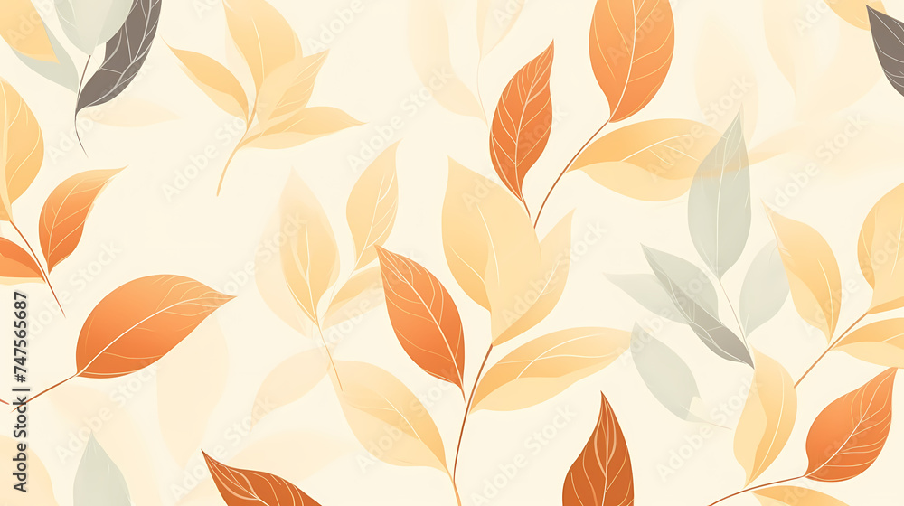 Abstract leaves background pattern in digital art Abstract leaves background pattern in digital art