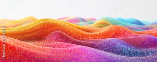 colorful rainbow sand background.