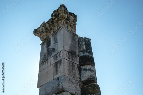 Scenic views from Magnesia which was an ancient Greek city in Ionia,  at an important location commercially and strategically in the triangle of Priene, Ephesus and Tralles, Aydın, Turkey photo