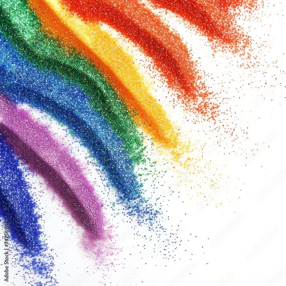 Fototapeta premium colorful rainbow sand background.