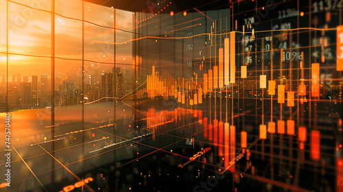Analysis of share prices with the help of a candlestick chart