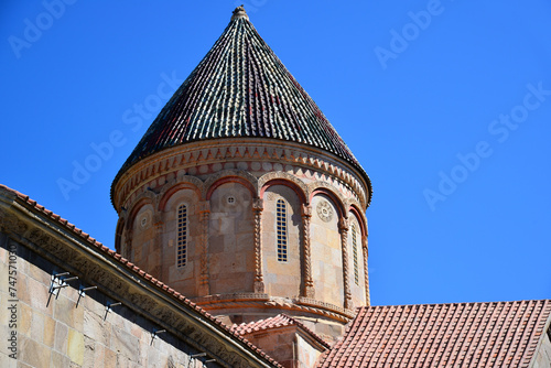 Ishkhani Monastery, located in Yusufeli, Artvin, Turkey, was built as a Georgian church in the 11th century. photo