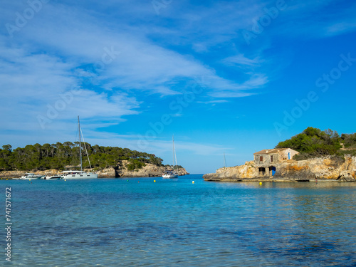 Rocky shores of Cala S'Amarador, Maiorca