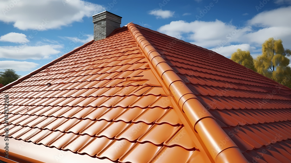 Naklejka premium house roof,house roof top view