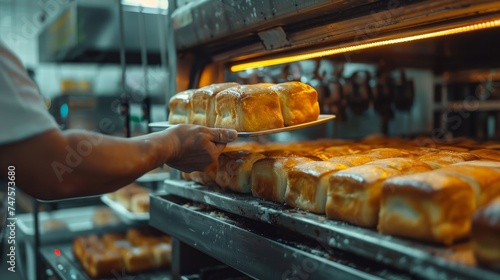 The process of making oven bread