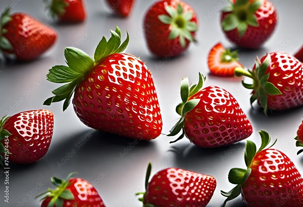 Collection of Fresh Strawberries Collection of Fresh Strawberries