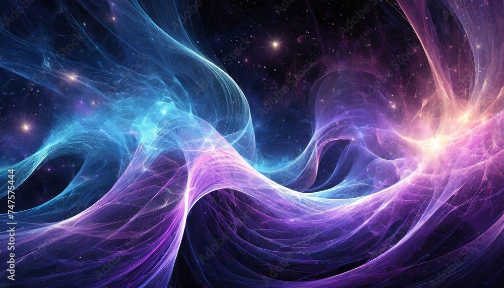 Fototapeta premium abstract fractal background with space