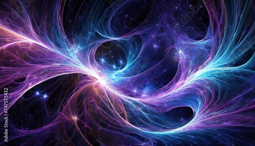 abstract fractal background with space