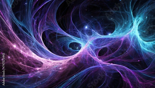 abstract fractal background with space