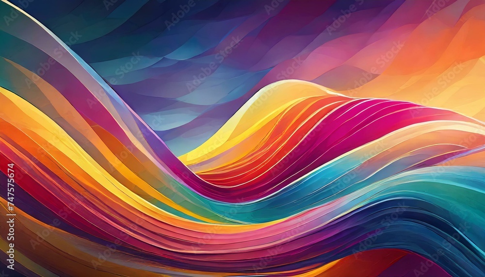 Obraz premium abstract colorful wave background