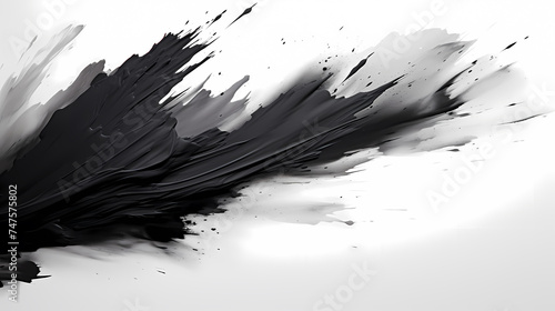Black and white abstract brush wallpaper