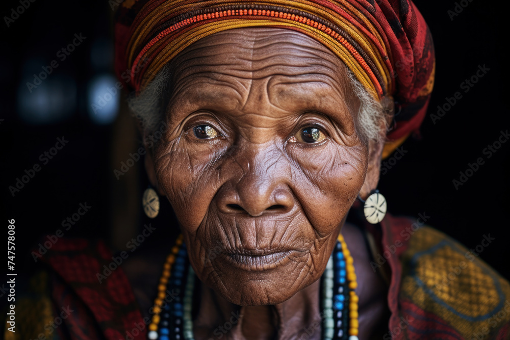 Fototapeta premium Portrait of an old woman