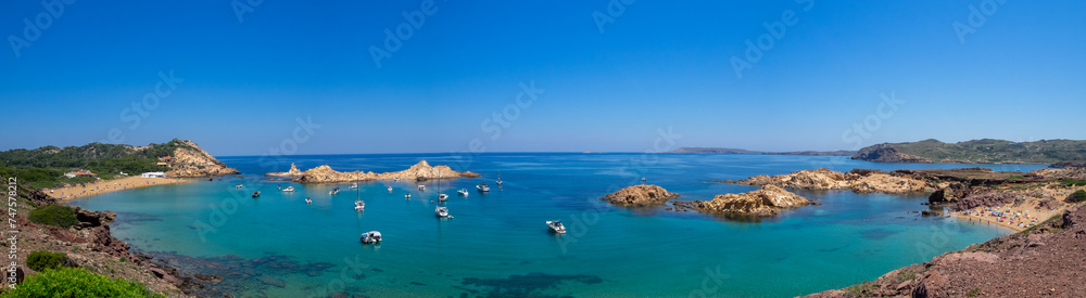 Panorama of Cala Pregonda, Menorca