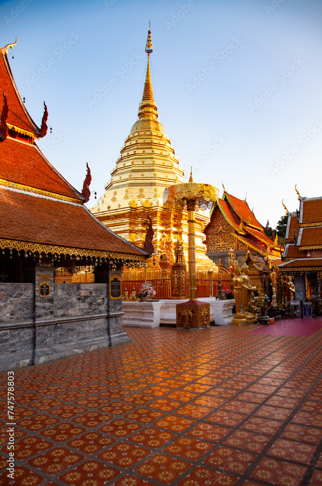 wat Phra That Doi Suthep Buddhist temple in Chiang Mai, Thailand