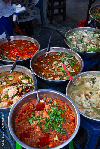 Photography delicious fresh thai street food